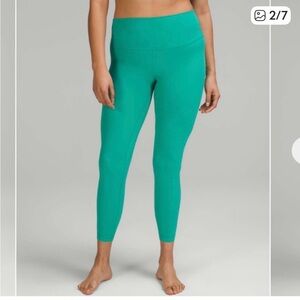 lululemon athletica Teal Green High-Rise Leggings